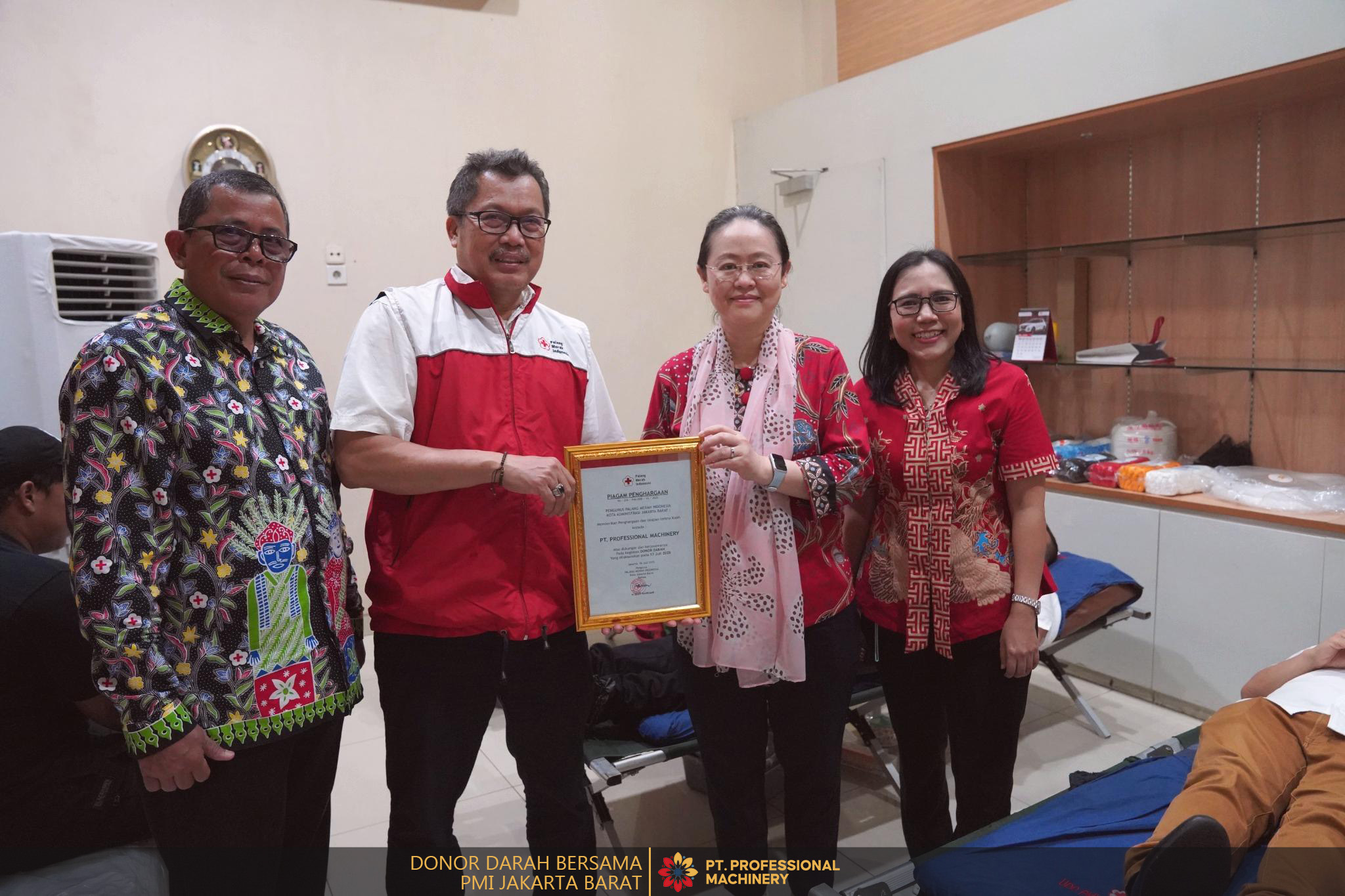 PT. Professional Machinery Gelar Aksi Donor Darah Rutin di Lingkungan Kerja
